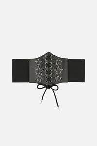 Black Friday - Star Stud Corset Belt - black