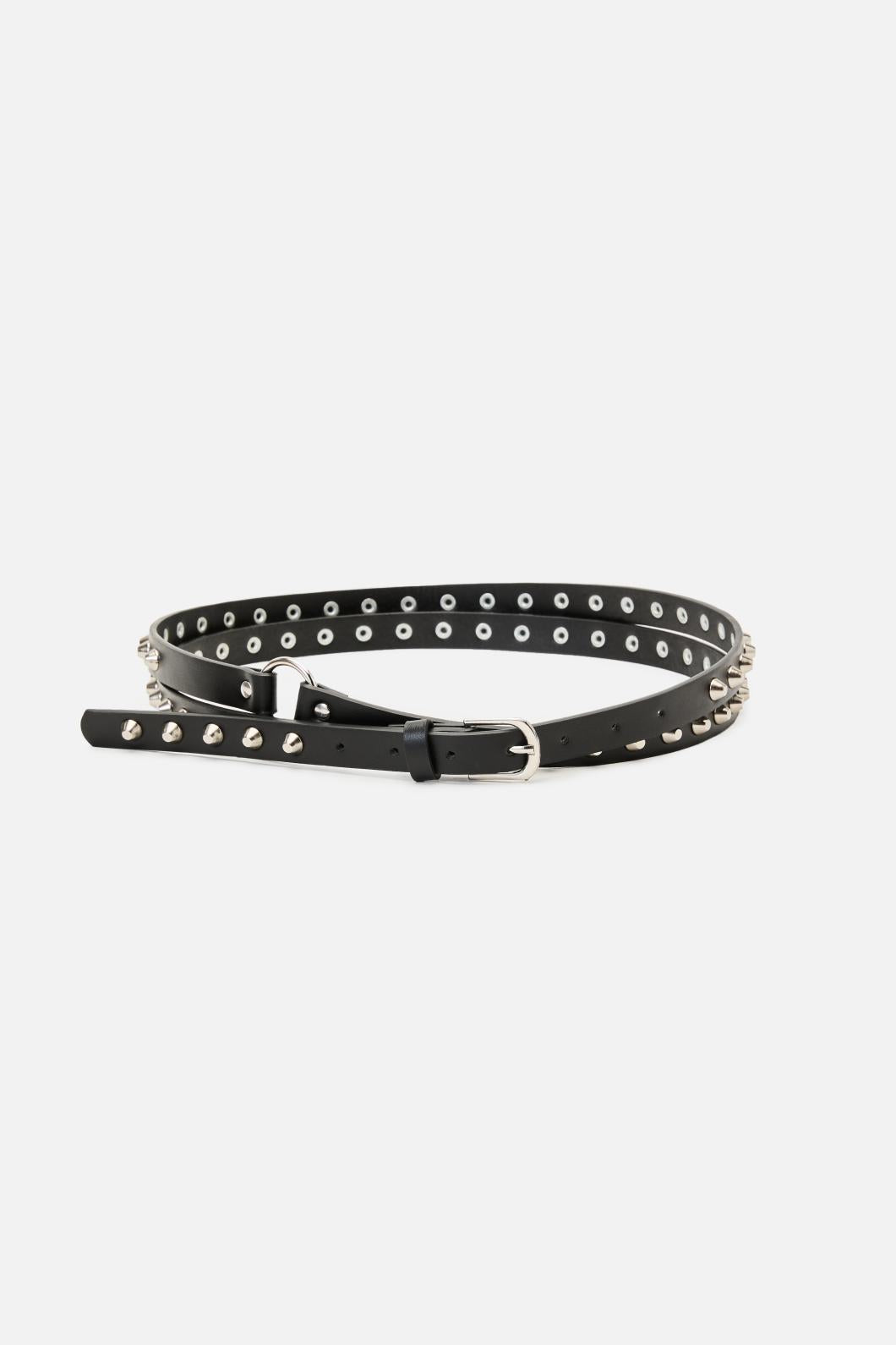Black Friday - Multi Way Narrow Stud Belt - black