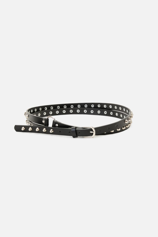 Black Friday - Multi Way Narrow Stud Belt - black