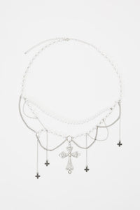 Black Friday - Embellished Hip Wasit Belt - silver