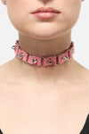 Black Friday - Pink Link Spike Choker - pink