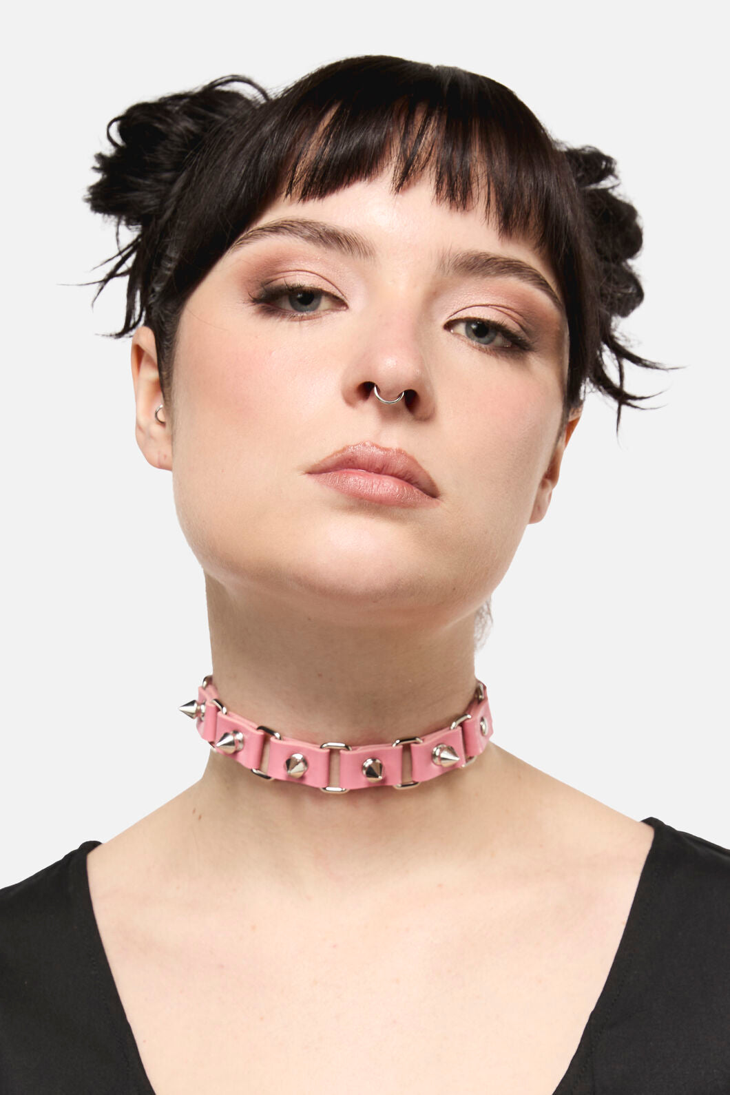 Black Friday - Pink Link Spike Choker - pink