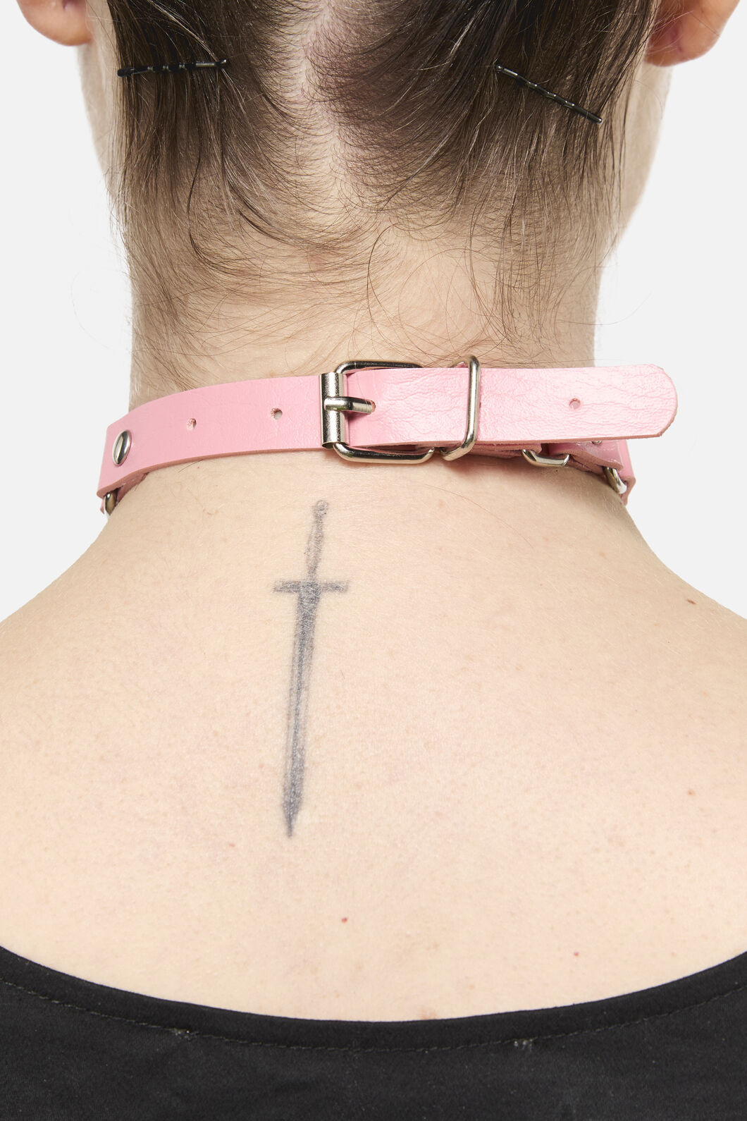Black Friday - Pink Link Spike Choker - pink