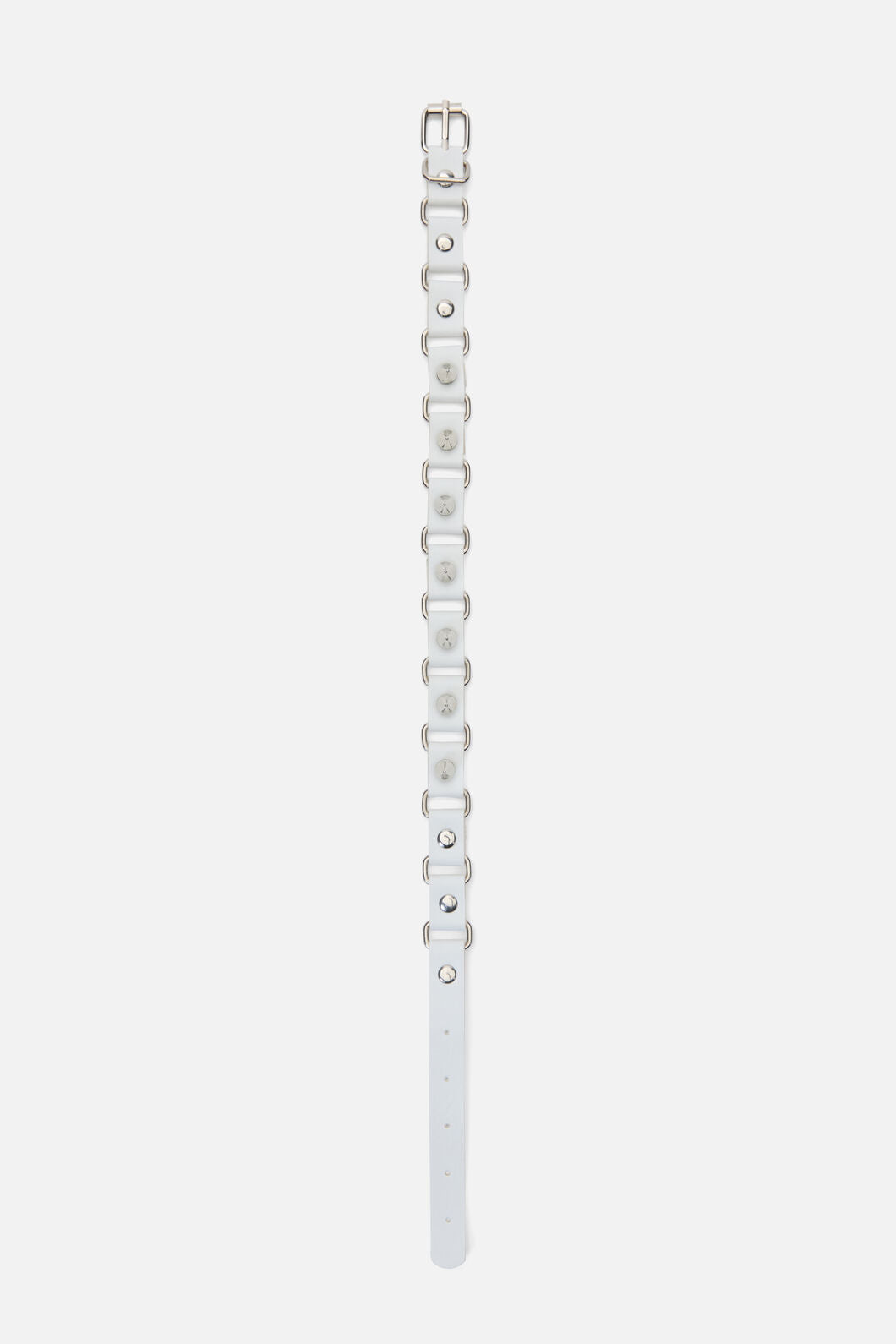 Black Friday - White Link Spike Choker - white