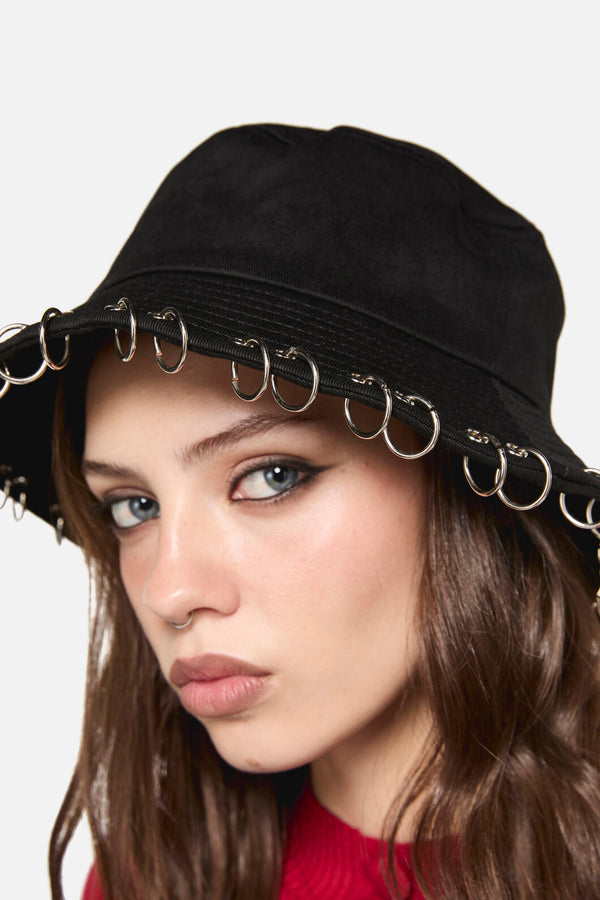 Black Friday - Eyelet Bucket Hat - black