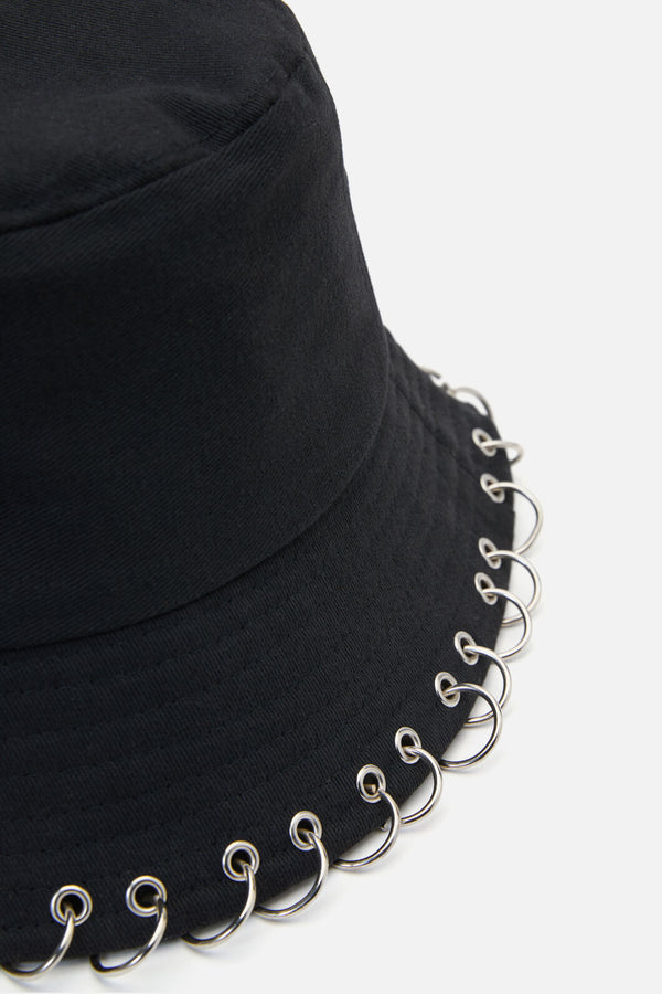 Black Friday - Eyelet Bucket Hat - black