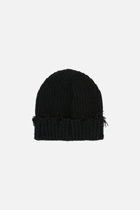 Black Friday - Black Cross Charm Beanie - black