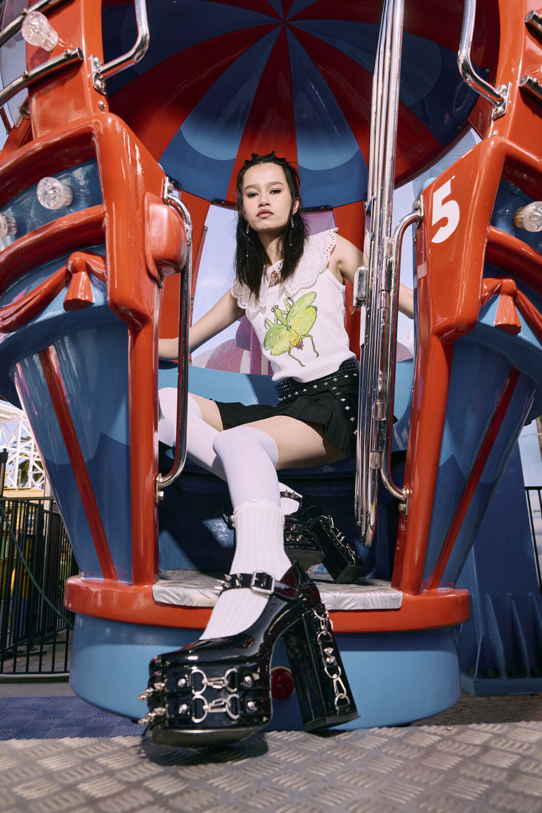 Black Friday - Spiked & Buckled Heels - black