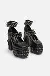 Black Friday - Strappy Stud Mary Jane - black
