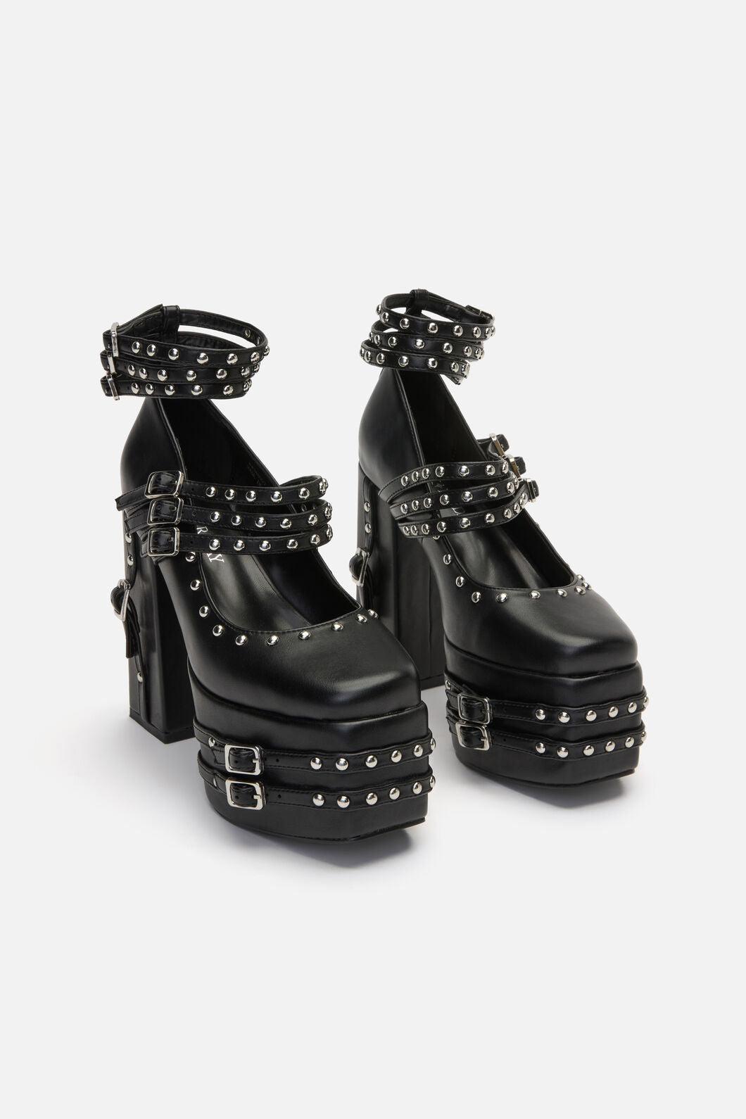 Black Friday - Strappy Stud Mary Jane - black