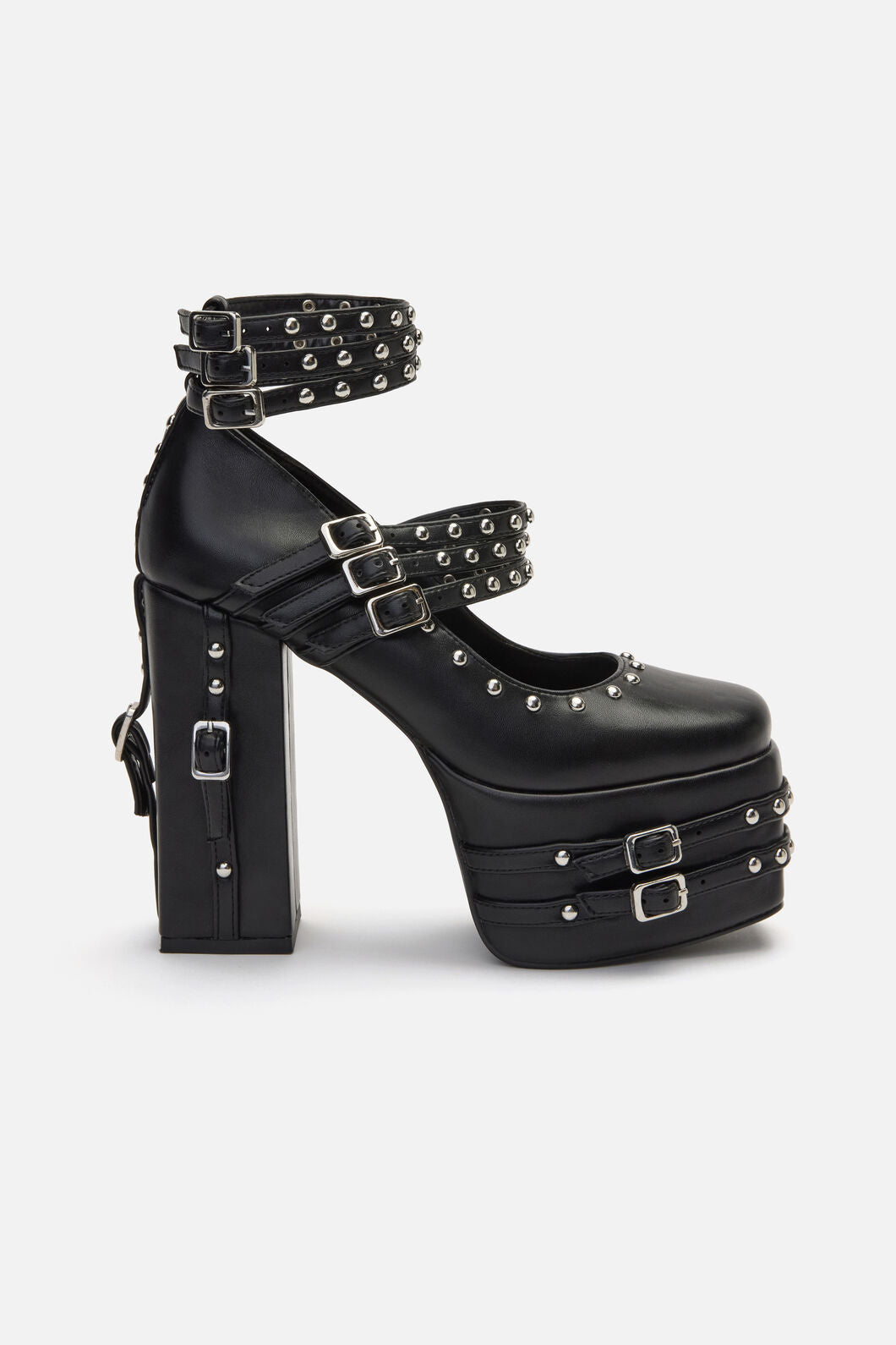 Black Friday - Strappy Stud Mary Jane - black