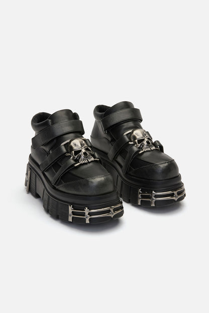 Black Friday - Skull Platform Shoes - black