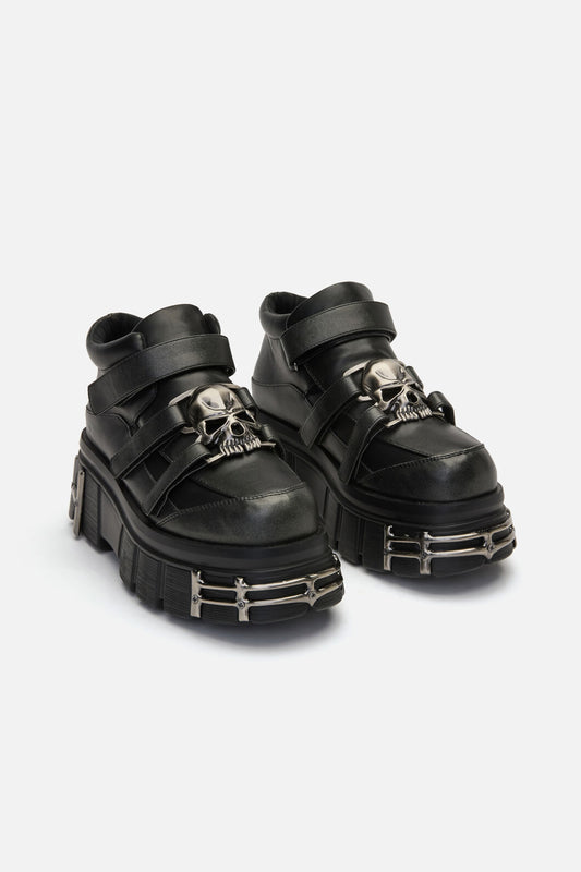 Black Friday - Skull Platform Shoes - black