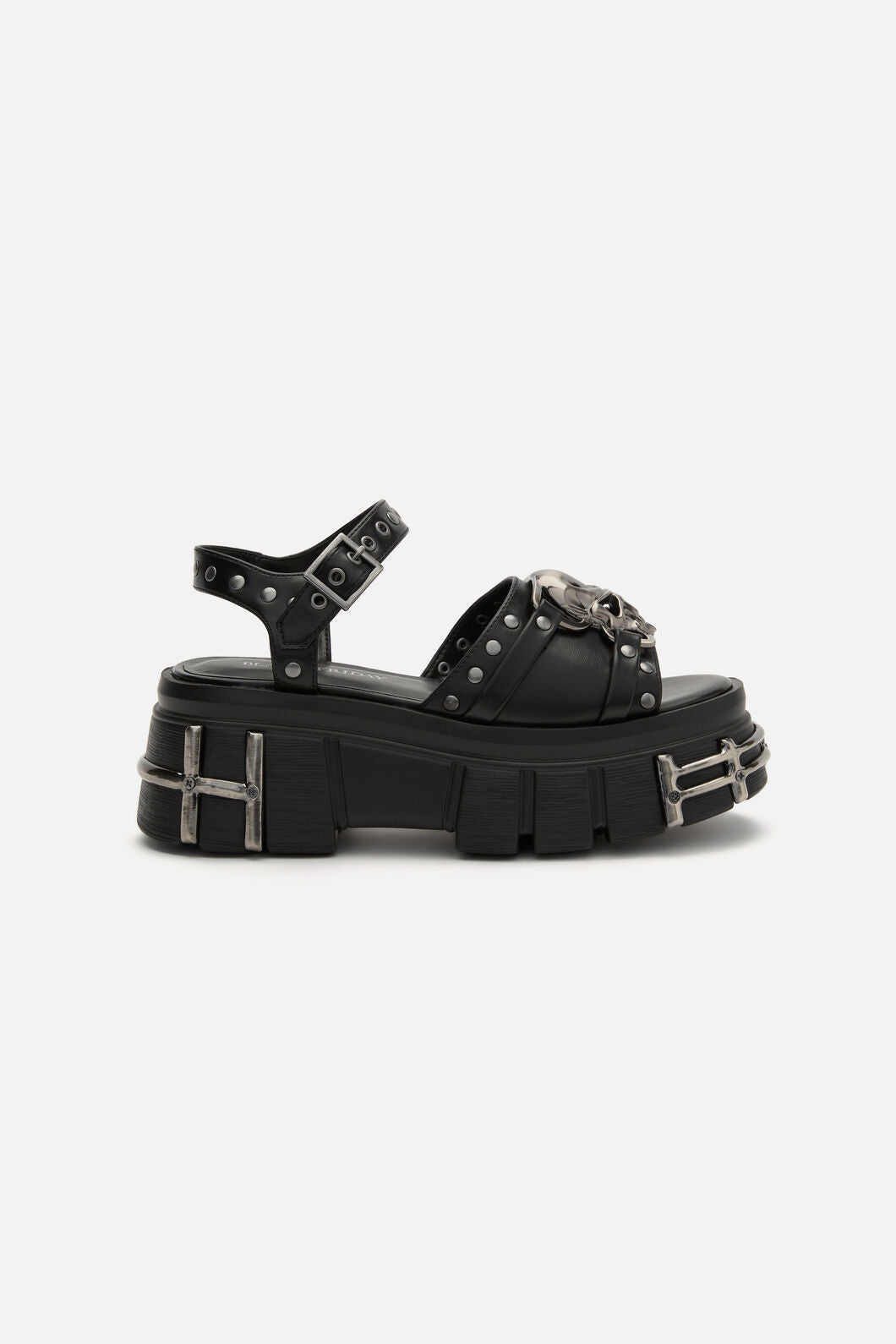 Black Friday - Skull & Stud Sandals - black