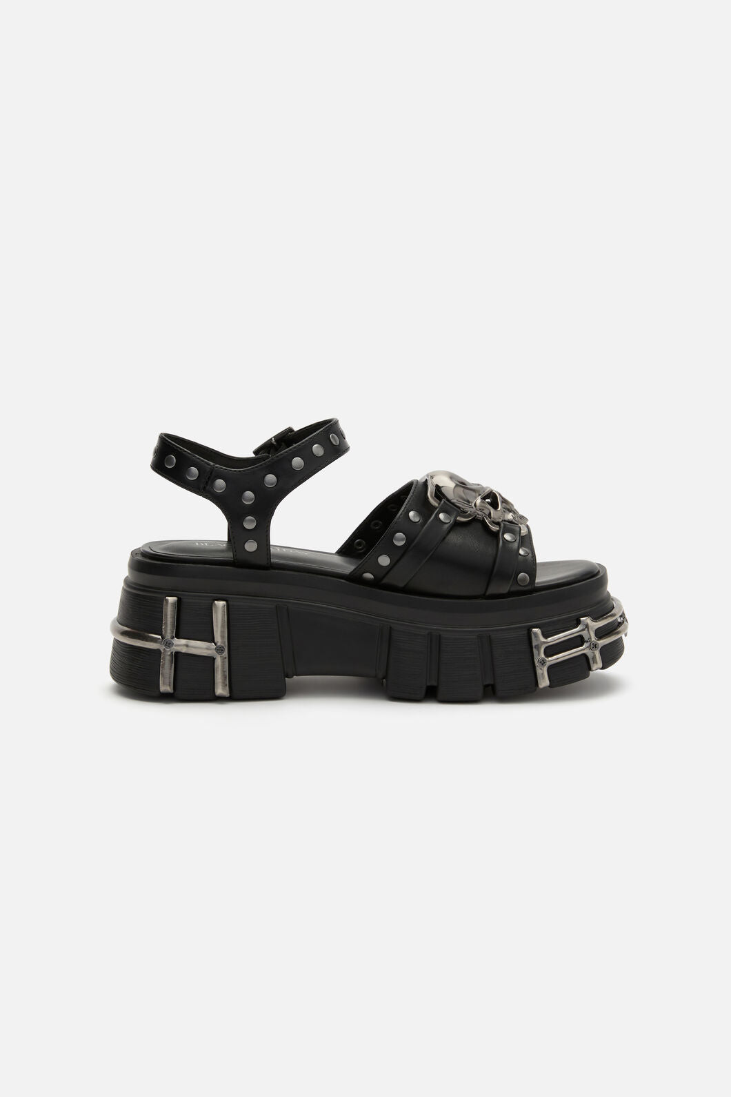 Black Friday - Skull & Stud Sandals - black