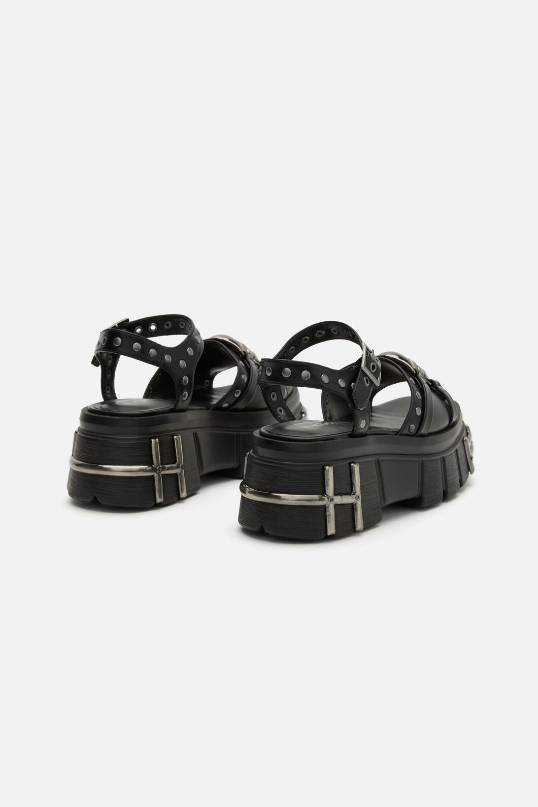 Black Friday - Skull & Stud Sandals - black