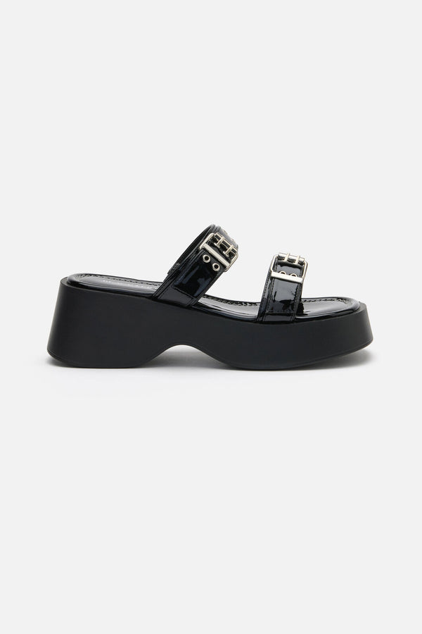 Black Friday - Buckle Slide Shoes - black