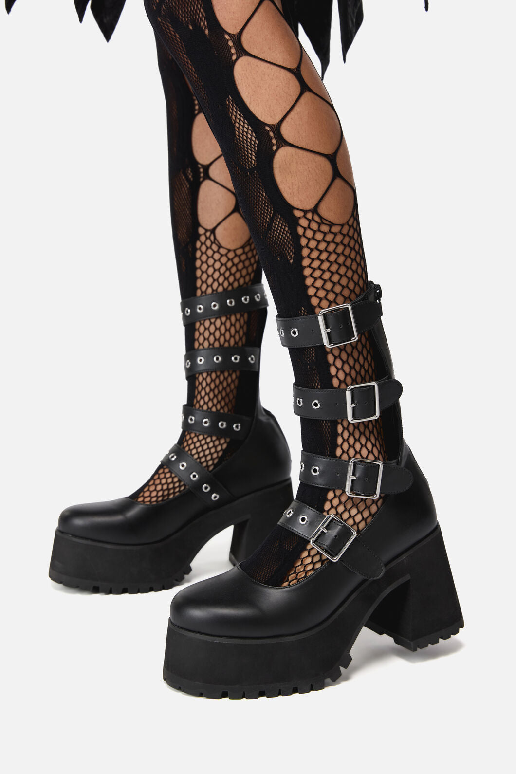 Black Friday - Strapped In Platform Mary Jane - black