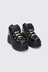 Black Friday - Flaming Platform Sneakers - black