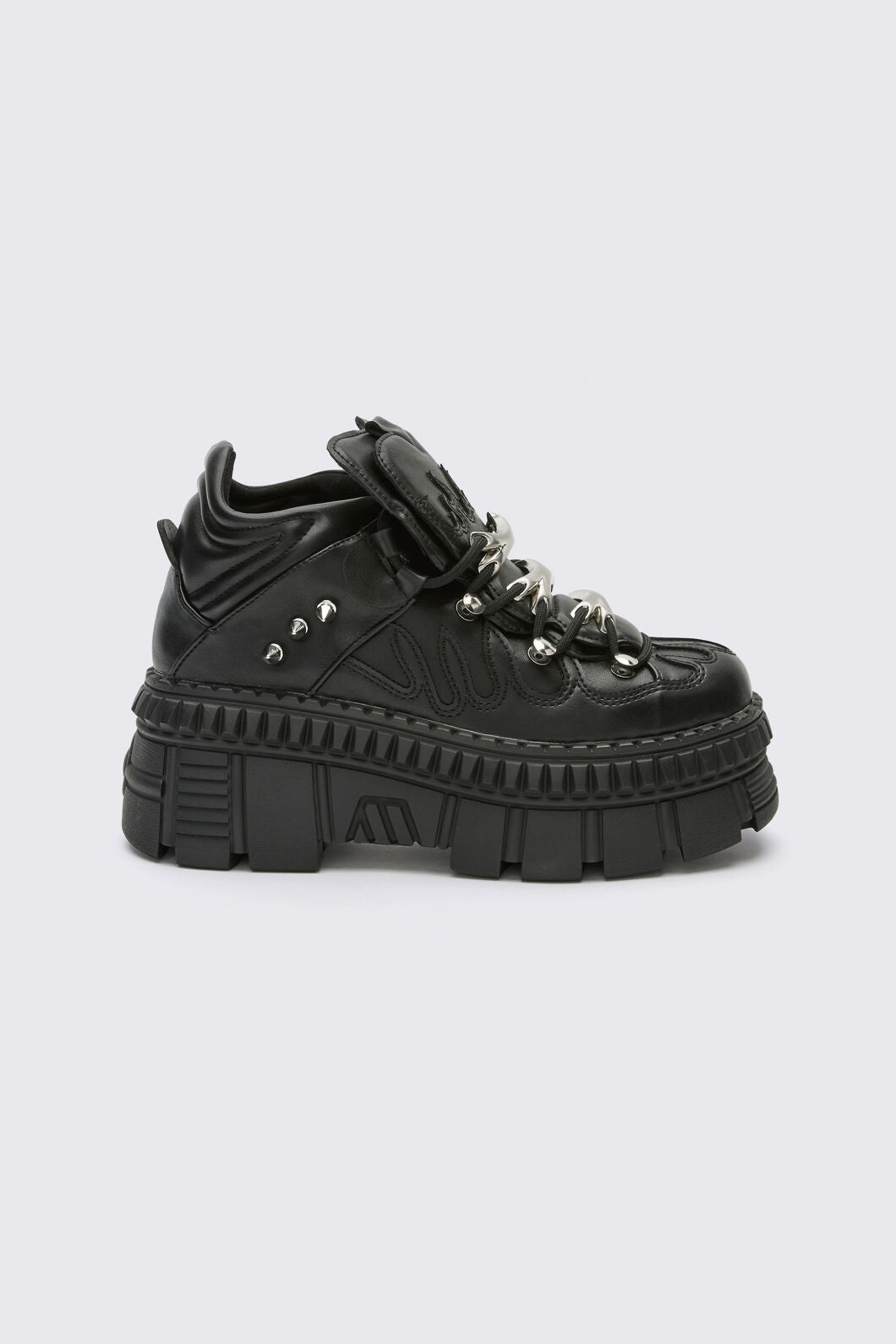 Black Friday - Flaming Platform Sneakers - black