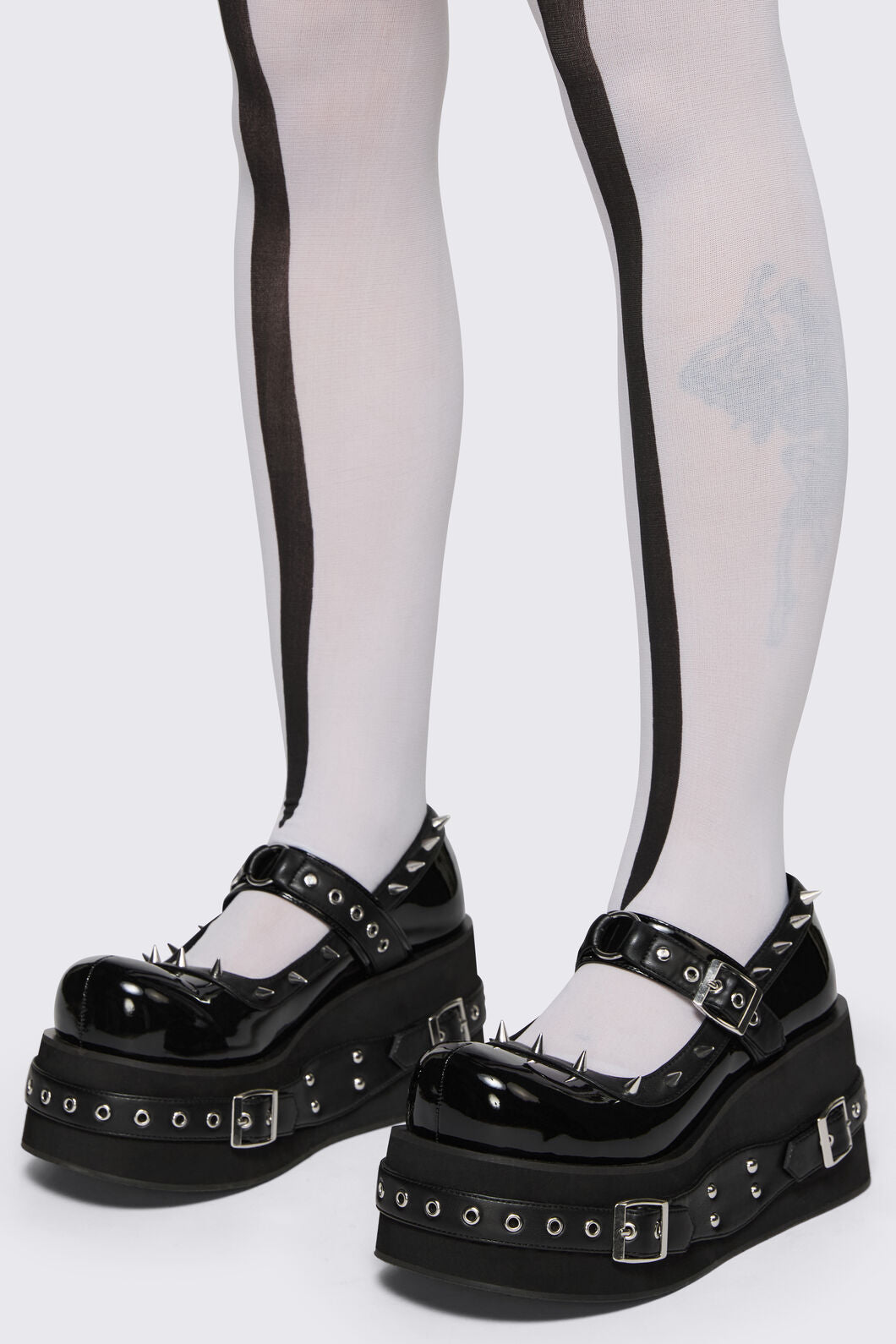 Black Friday - Lolita Spiked Mary Janes - black