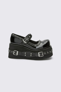 Black Friday - Lolita Spiked Mary Janes - black