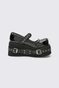 Black Friday - Lolita Spiked Mary Janes - black