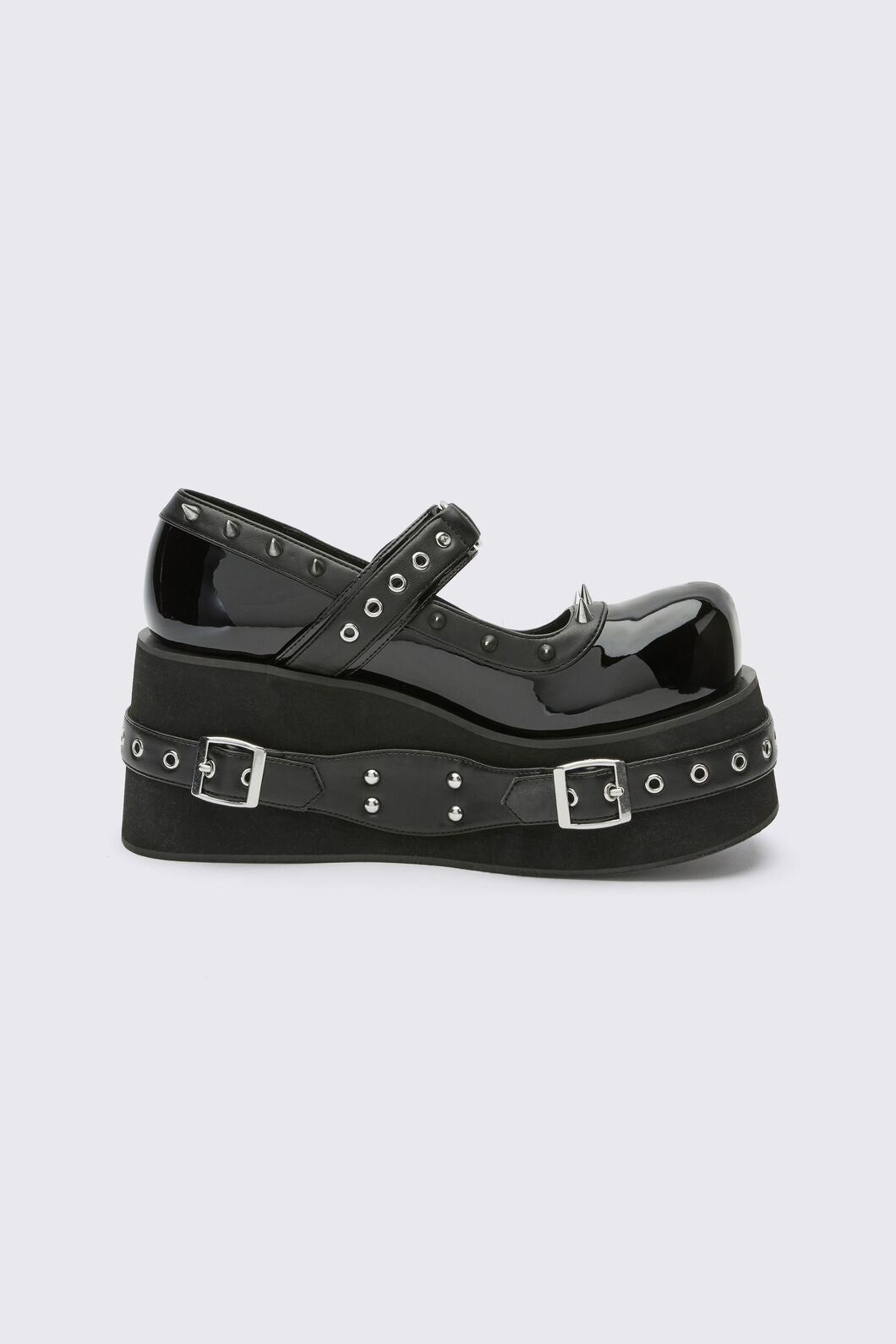 Black Friday - Lolita Spiked Mary Janes - black