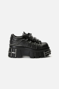 Black Friday - Washed Hardcore Platform Sneakers - black