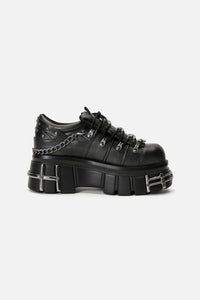Black Friday - Washed Hardcore Platform Sneakers - black