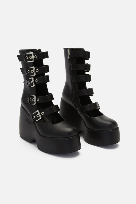 Black Friday - Buckle Me Up Mary Janes - black