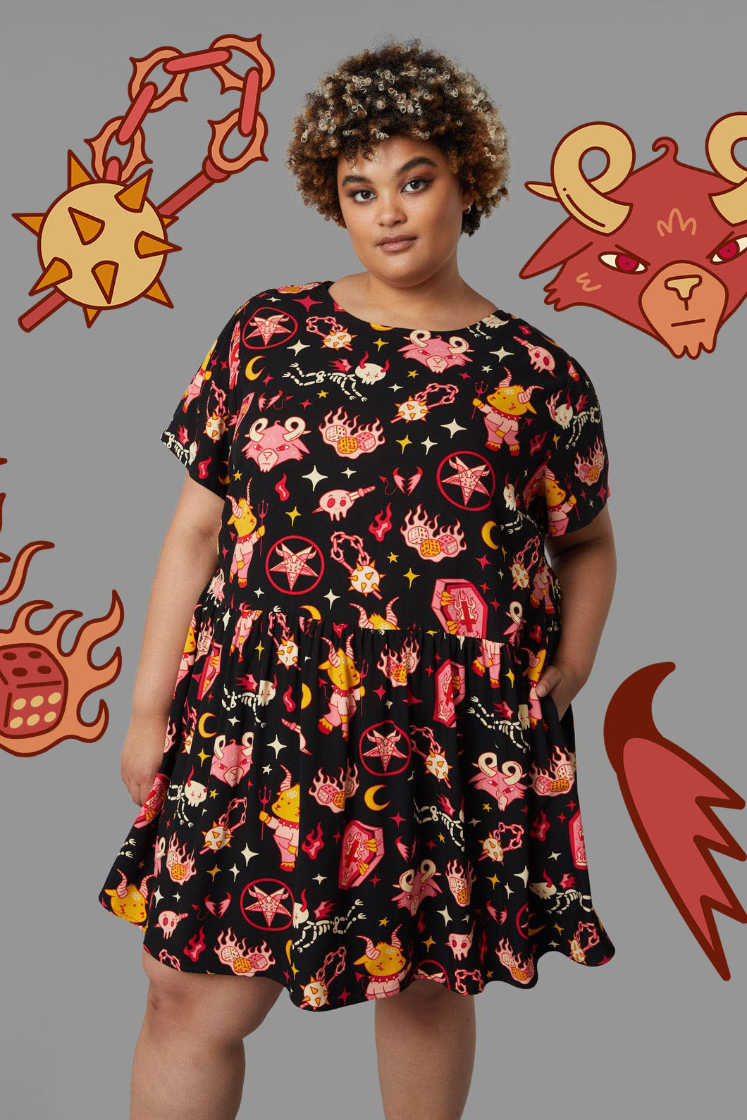 Curve Hellish Dress – Dangerfield