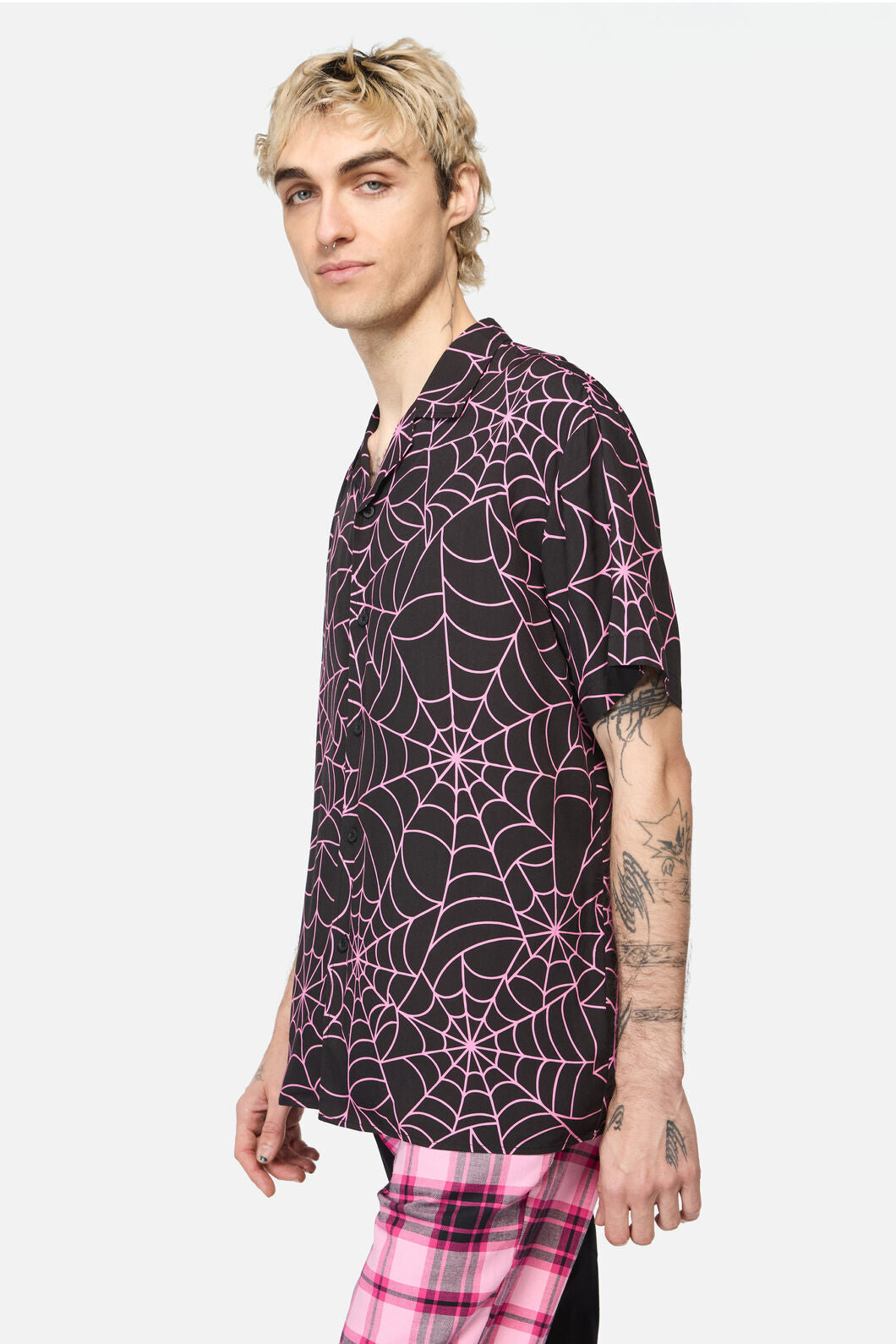 Dangerfield - Rococo Life Spiderweb Ss Shirt - black