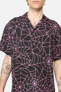 Dangerfield - Rococo Life Spiderweb Ss Shirt - black