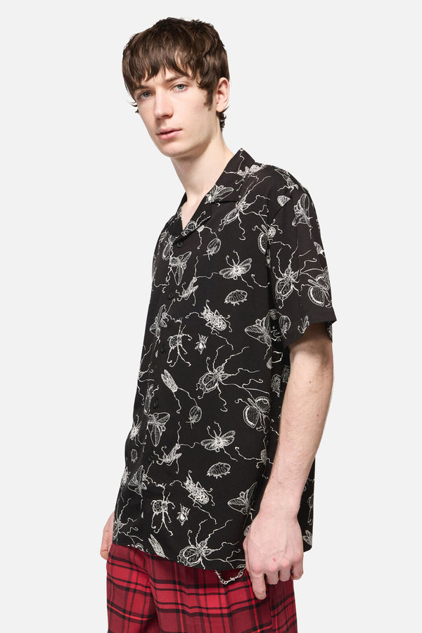 Dangerfield - Dark Pieridae ShortSleeveShirt - black