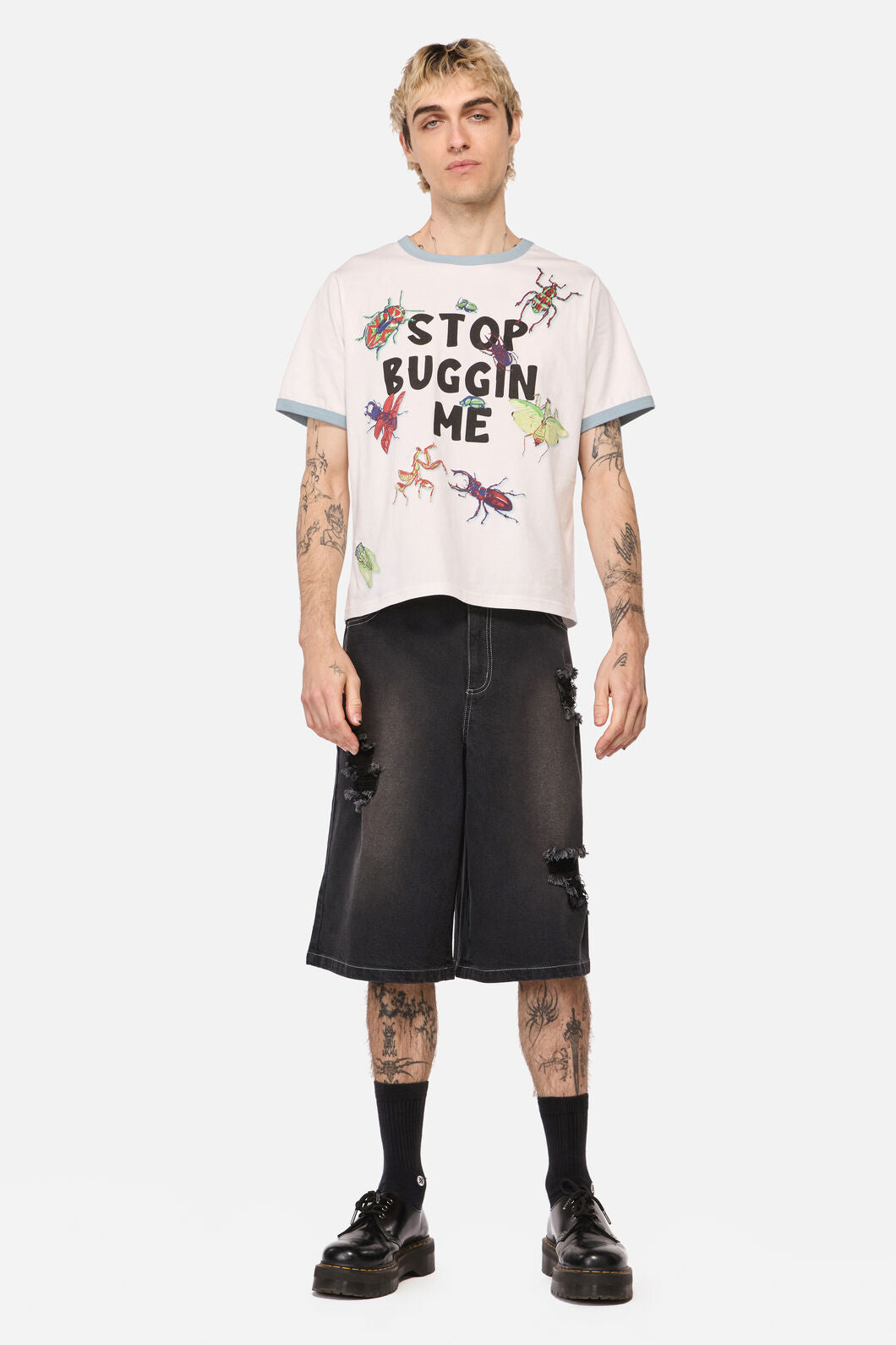 Dangerfield - Stop Buggin Me Tee - cream