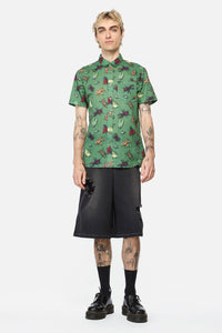 Dangerfield - Entomology Printed SS Shirt - green