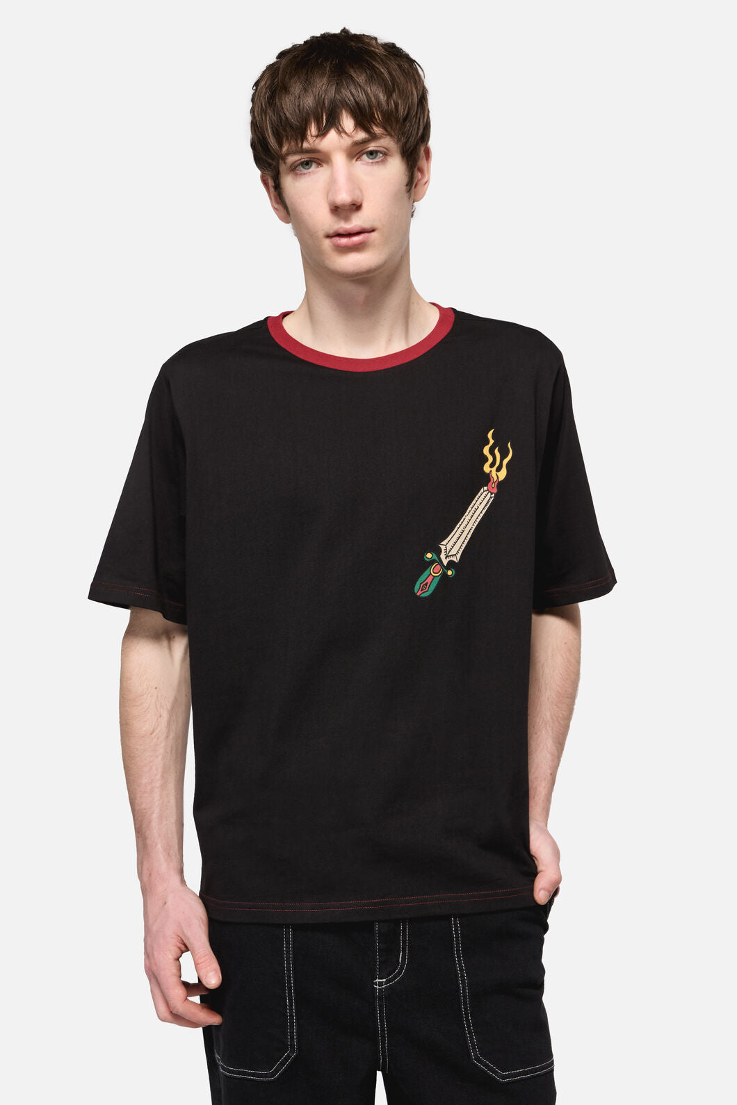 Dangerfield - Dangerous Grunge Crop Tee - black