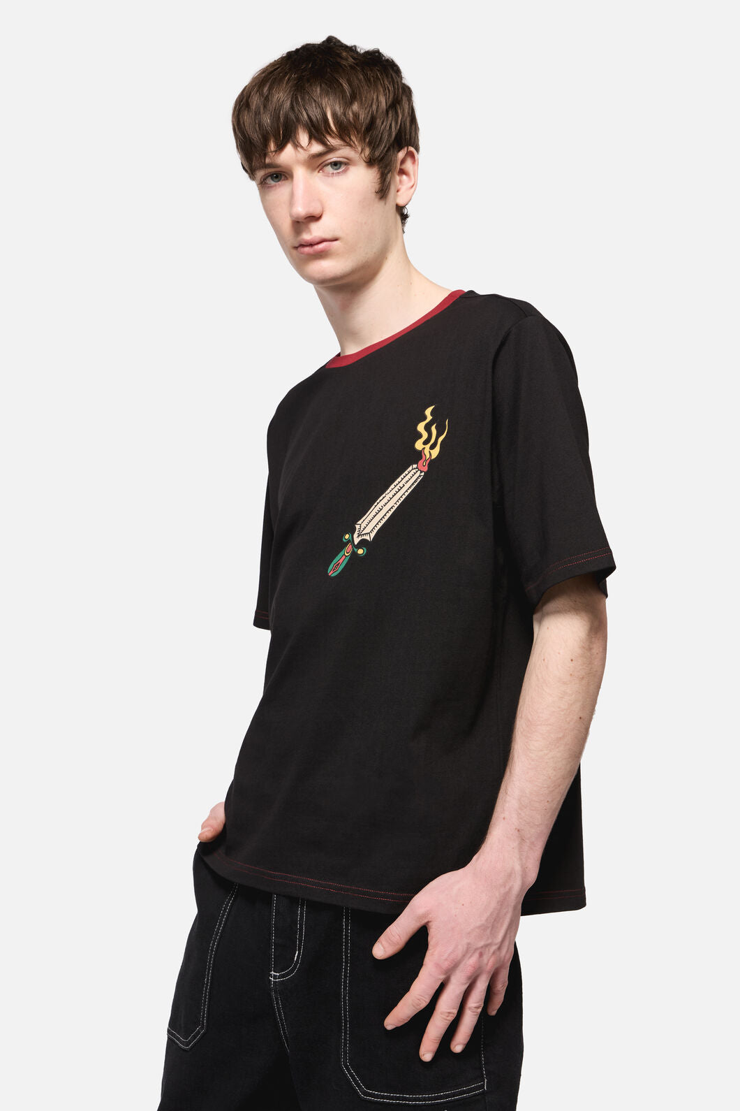 Dangerfield - Dangerous Grunge Crop Tee - black