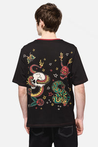 Dangerfield - Dangerous Grunge Crop Tee - black