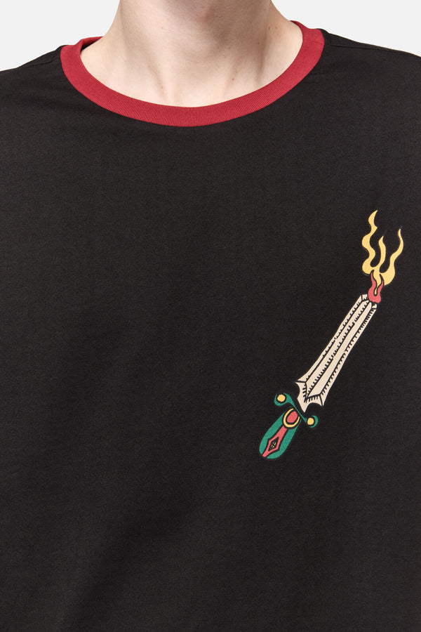 Dangerfield - Dangerous Grunge Crop Tee - black