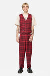 Dangerfield - Over It Tartan Vest - red