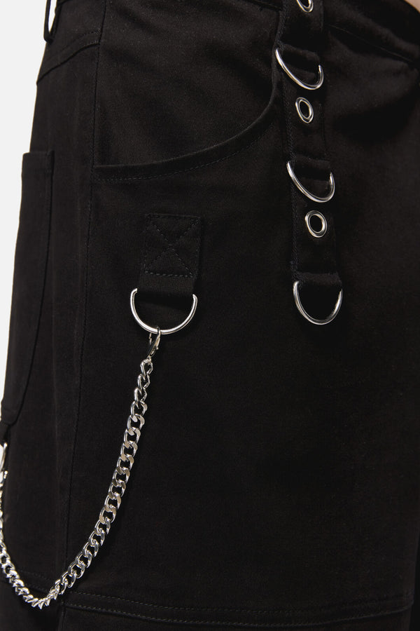 Dangerfield - Defiant GrungeTrimWideLegCargo - black