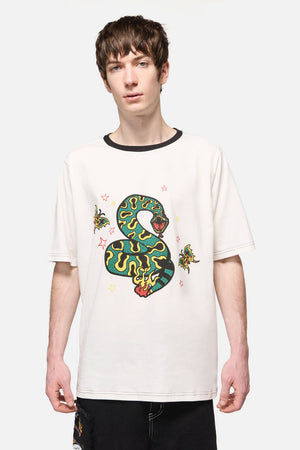 Dangerfield - Lawless Print Tee - white