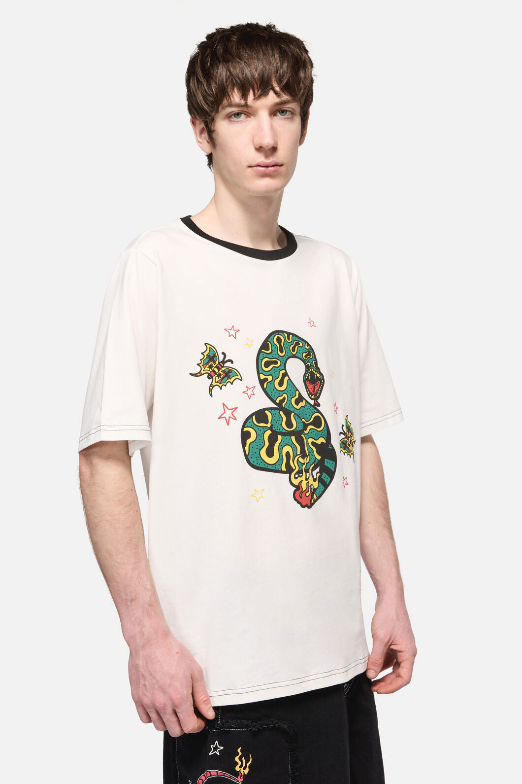 Dangerfield - Lawless Print Tee - white