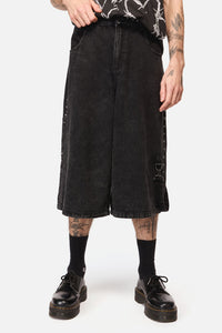 Dangerfield - Lawless Stud Wide Leg Jeans - black