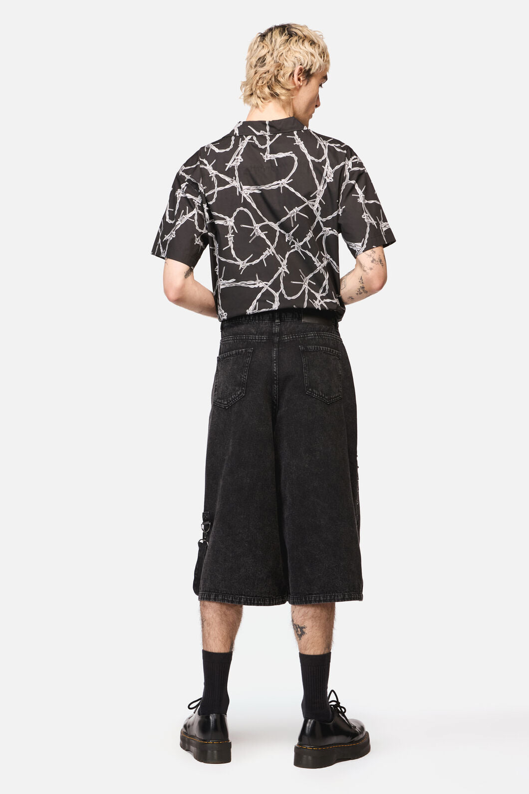 Dangerfield - Lawless Stud Wide Leg Jeans - black