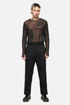 Dangerfield - Batz Cropped Mesh Top - black