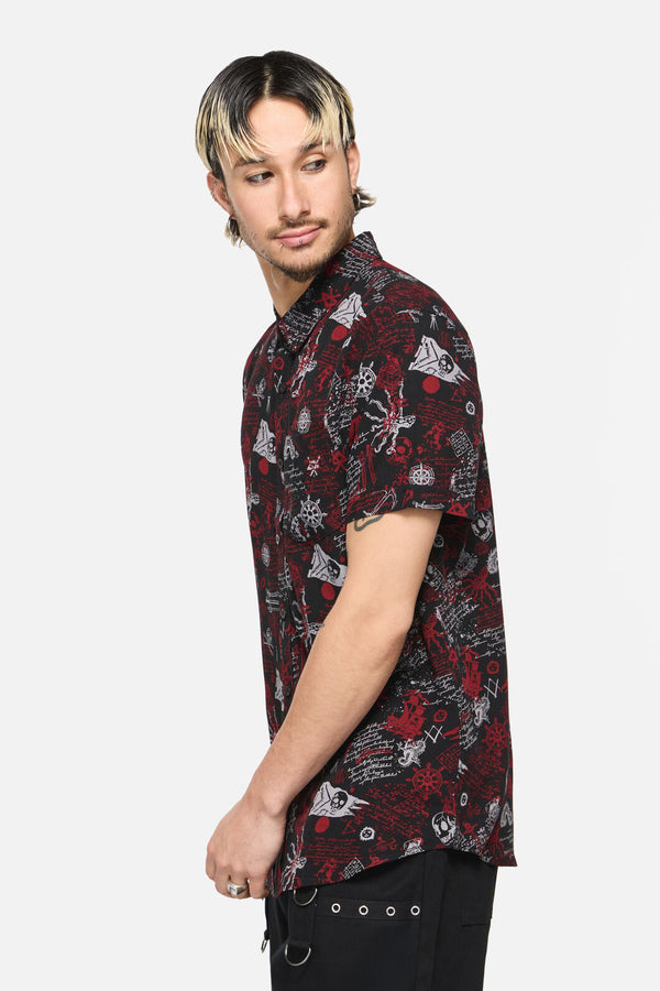 Dangerfield - Pirate Punk Short Sleeve Shirt - black