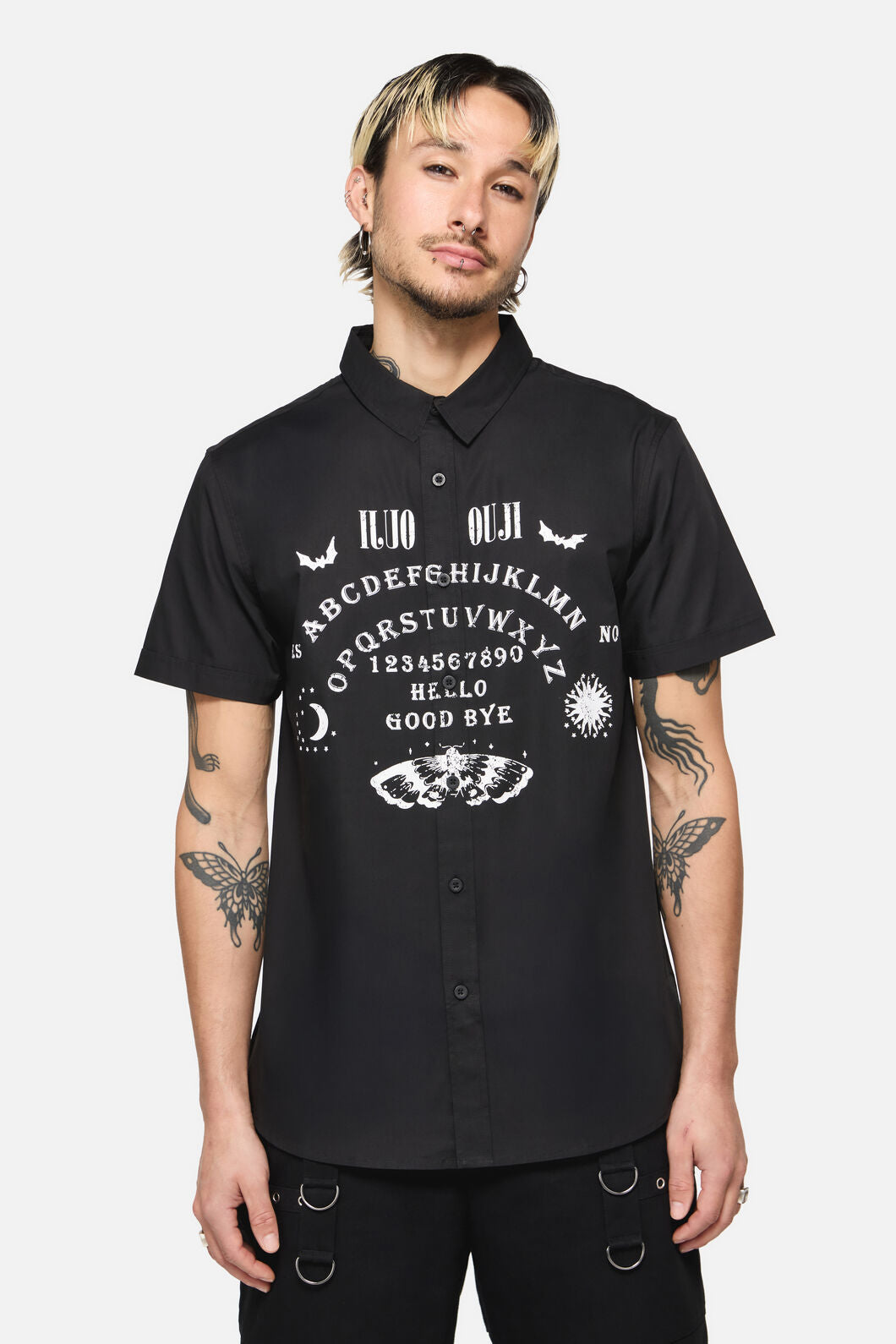 Dangerfield - Seance Goth Short Sleeve Shirt - black